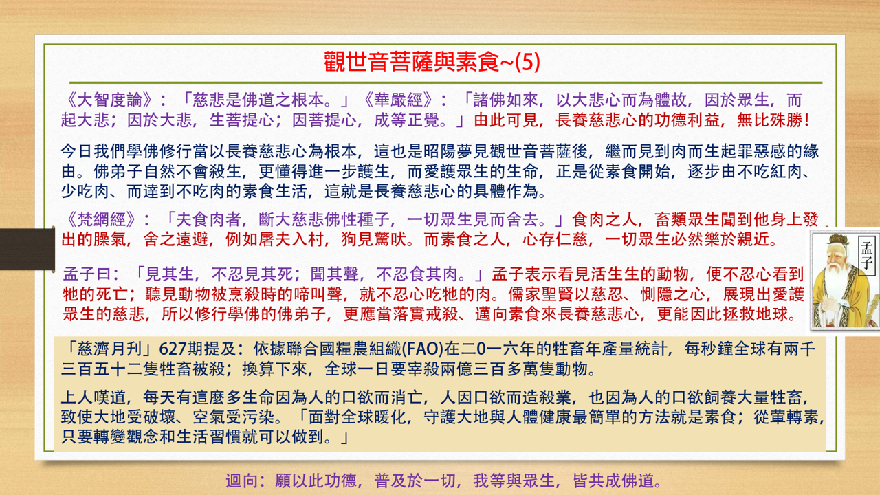 觀音菩薩與素食5